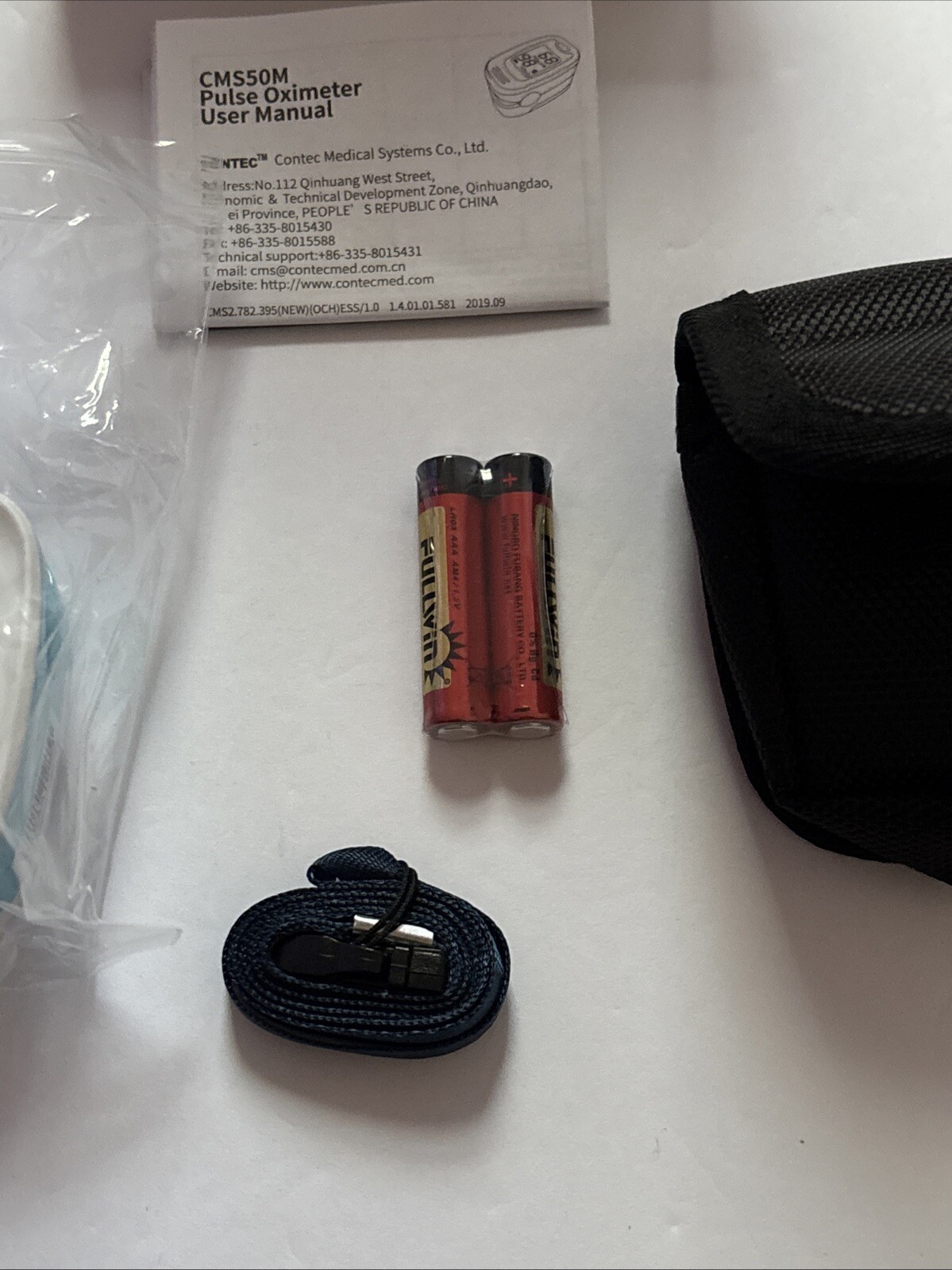 CMS50M Fingertip Pulse Oximeter Blood Oxygen Spo2/PR Monitor LED Batteries Inc.
