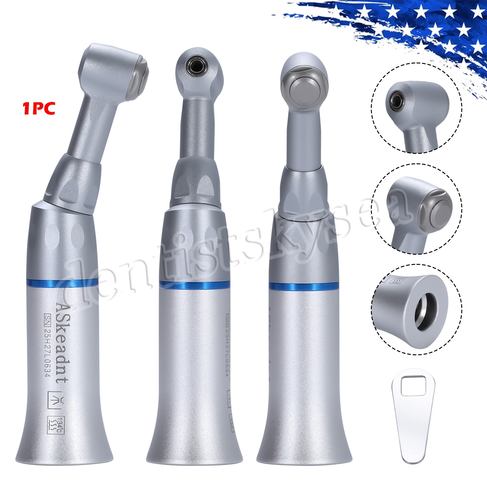 10X YAD Dental Low Speed Handpiece Push Contra Angle Fit NSK E-type USPS