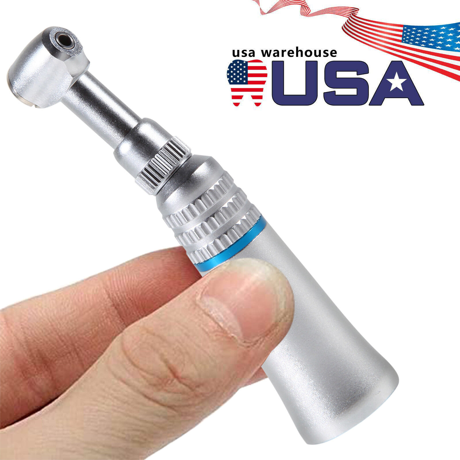 Low Speed Dental Handpiece Push button Contra Angle fit E-type 2/4 Hole Motor