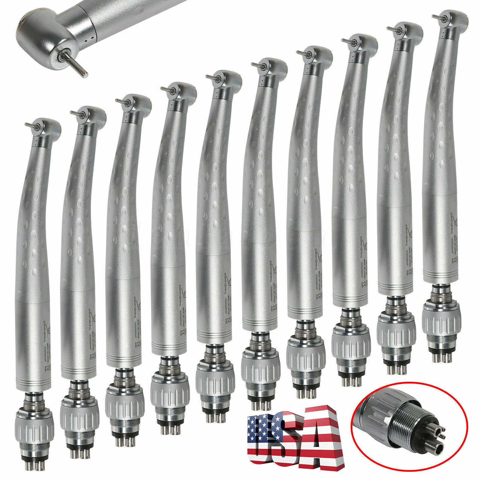 Dental High Speed Handpiece with 4 Hole Swivel Quick Coupler Coupling KaVo STYLE