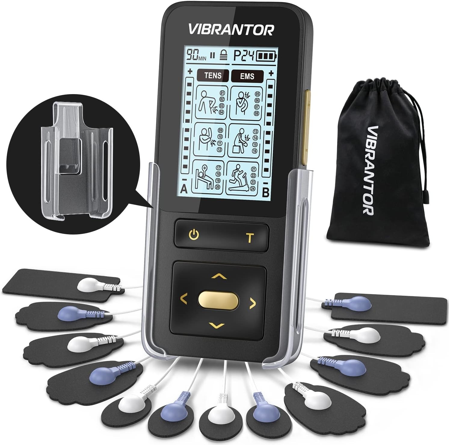 Rechargeable Dual Channel TENS/EMS Unit for Pain Relief
