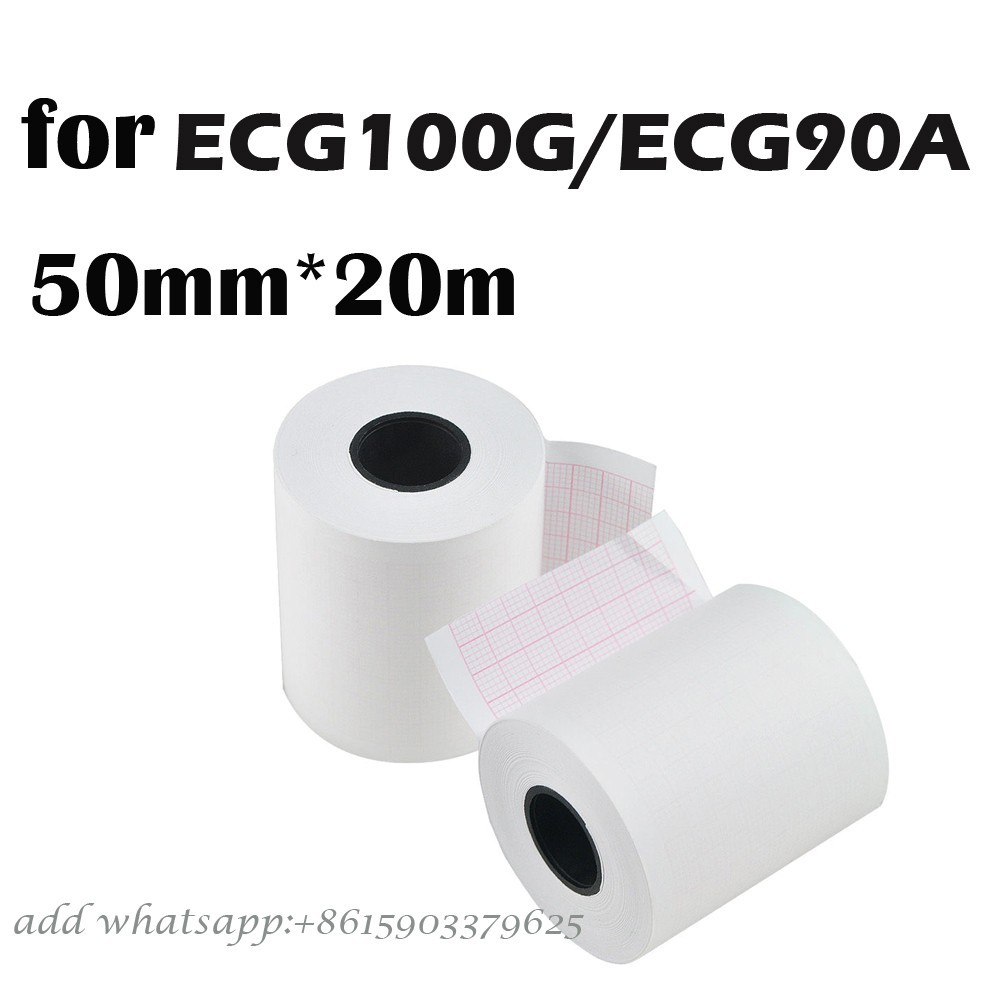 PRINTER PAPER FOR CONTEC ECG EKG Machine ECG100G/ECG90A,Thermal Record,50mm*20m