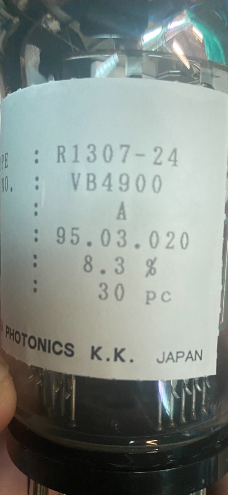 Hamamatsu 3 inch photomultiplier R1307-24 medical scanner nuclear light detector