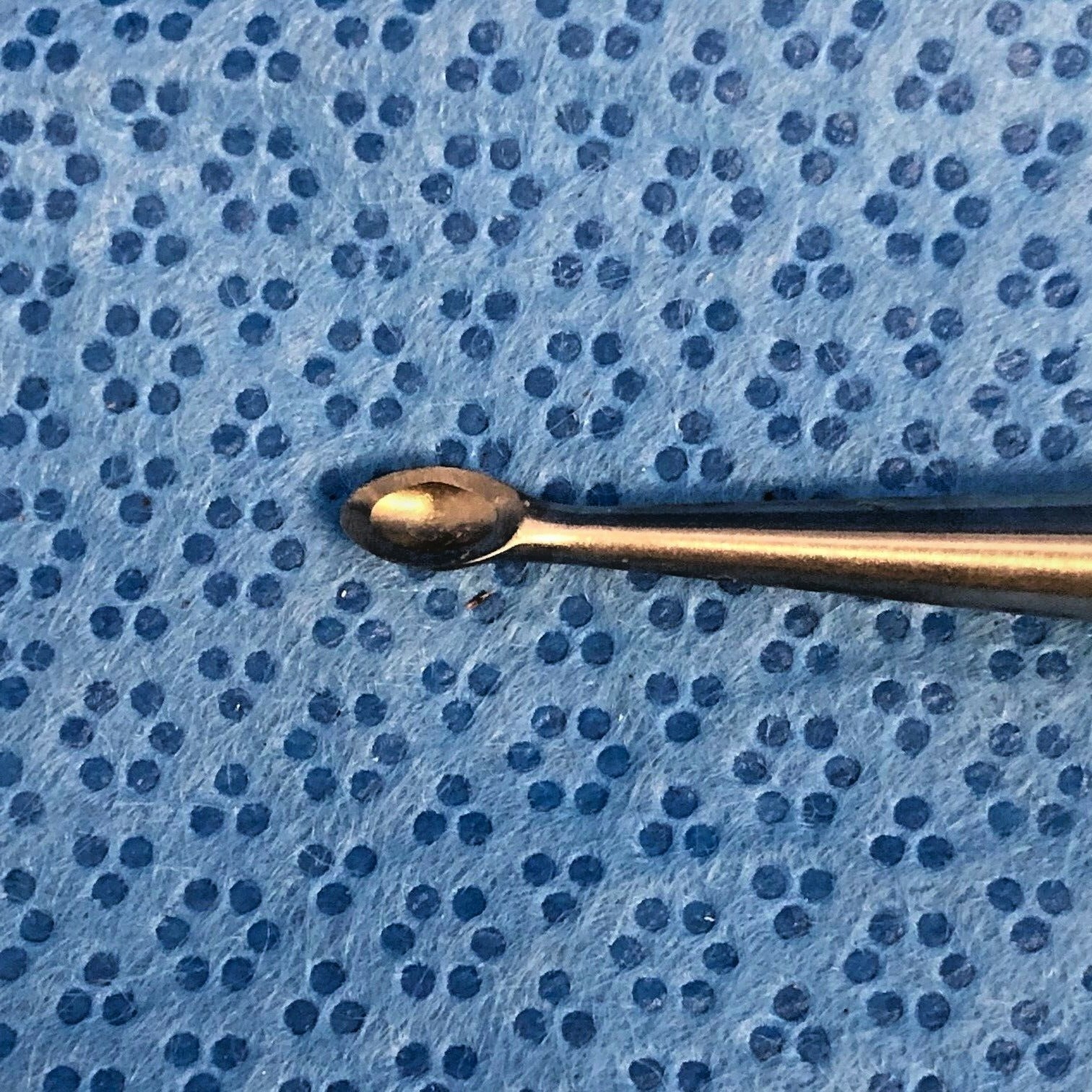 V Mueller OS996-003 Straight Size 0 w/ 3.7mm cup Bone Curette Orthopedic