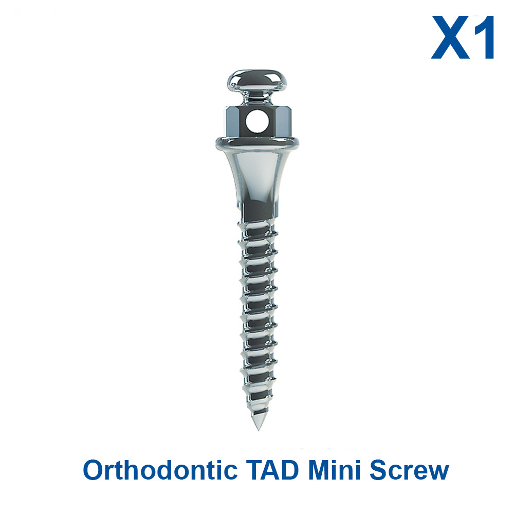 1x Dental Orthodontic TAD Mini Screw Fixture Absolute Anchorage Ø1.5 / Ø2.0mm