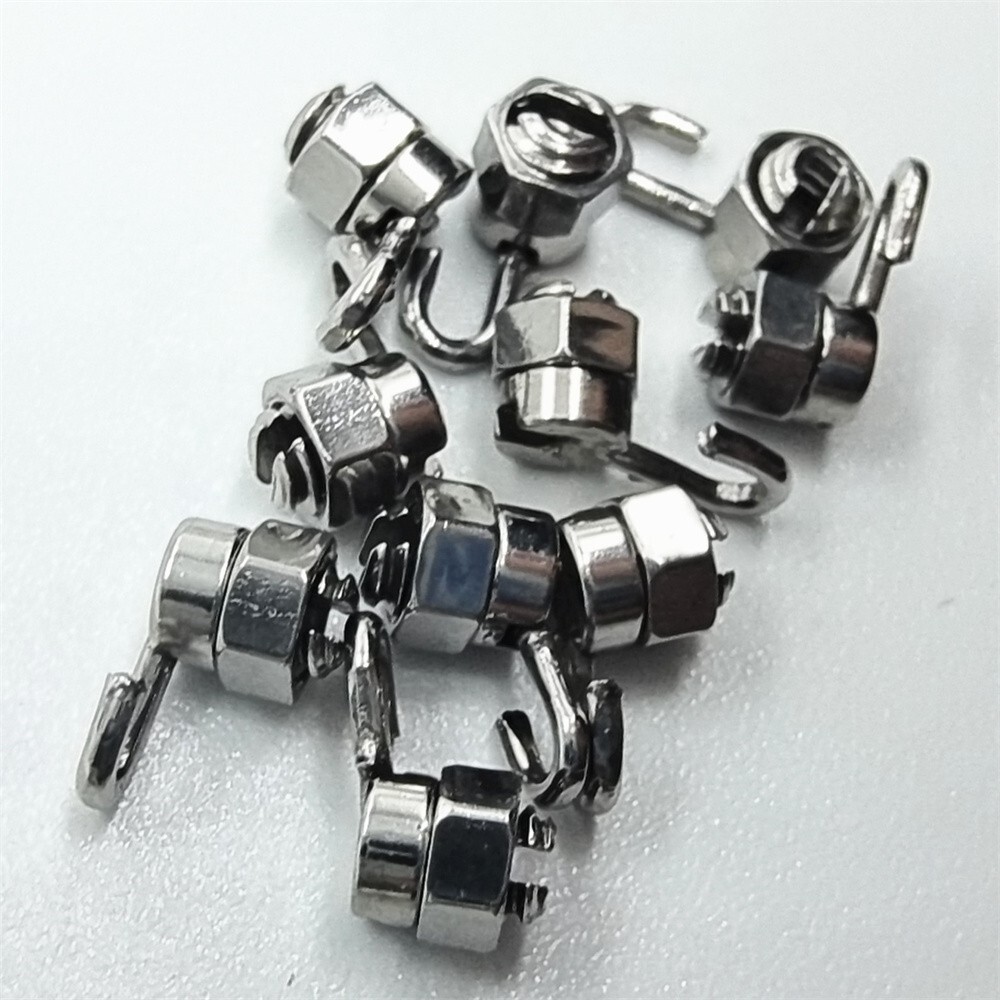 20 Pcs Dental Orthodontic Crimpable Hooks Stops Arch Wire Gurin Lock + Driver