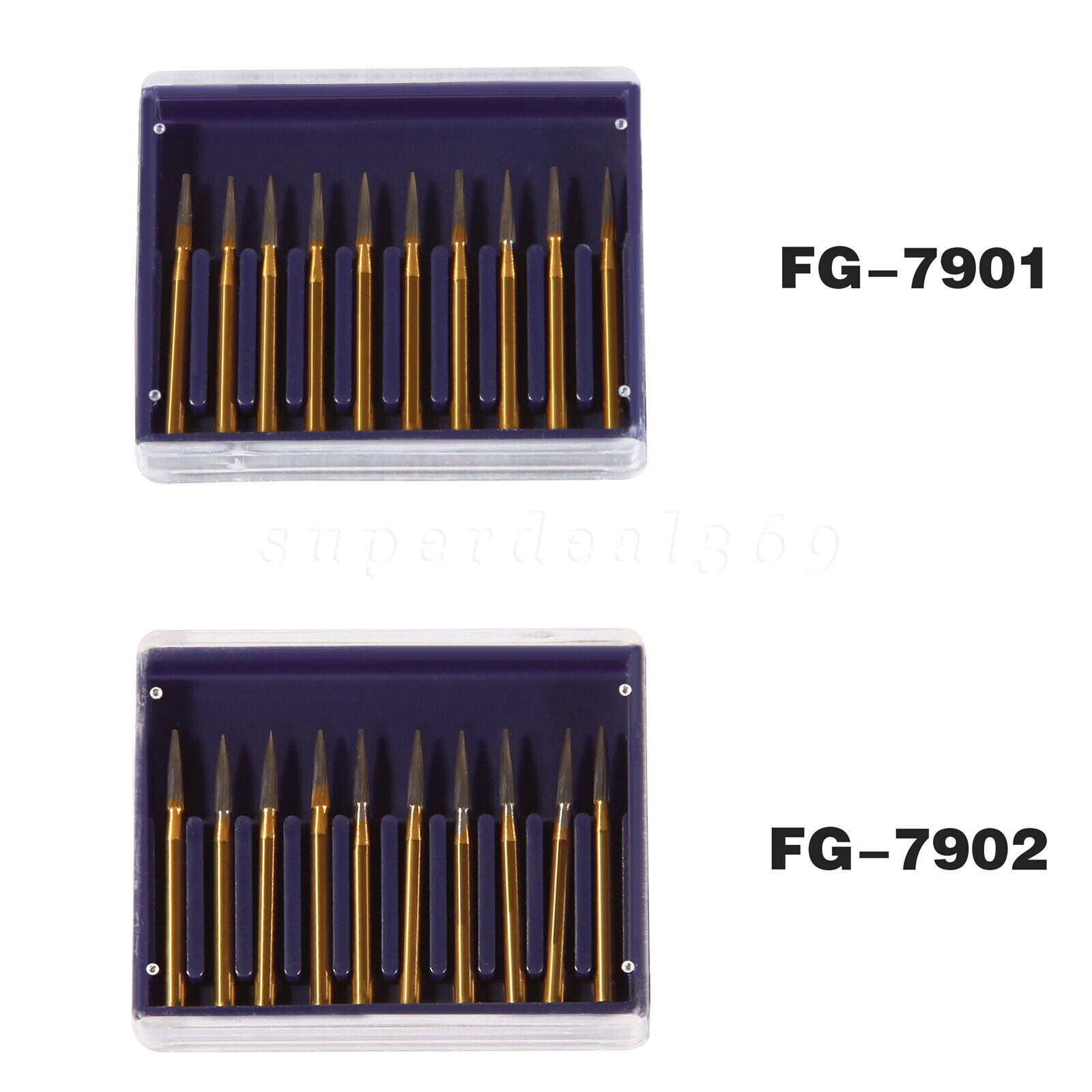 Dental Bur Trimming & Finishing Gold Burs Carbide Burs FG 7901 /7902 /7406 /7408