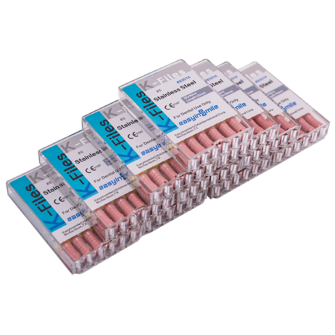 60Pc Dental Root Canal Hand Files Stainless Steel K-Files #6/#8/#10 25MM Endo US