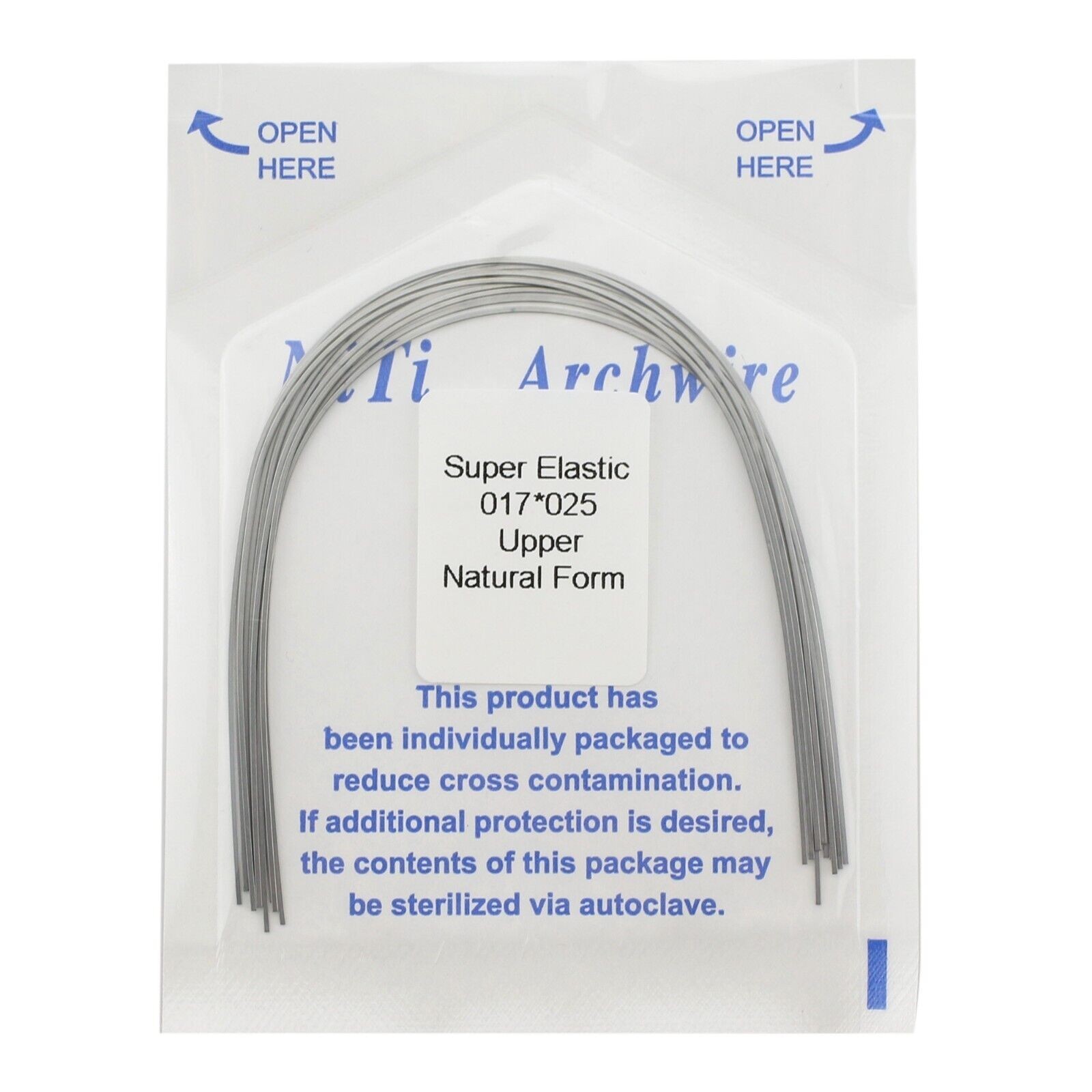 10Packs Dental NITI Ovoid/Natural/Square Form Rectangular Arch Wires Upper/Lower