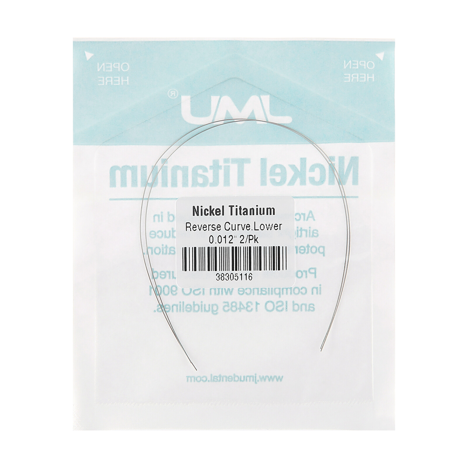 20PCS Orthodontic NiTi Archwire Reverse Curve Form Round/Rectangular Full Size