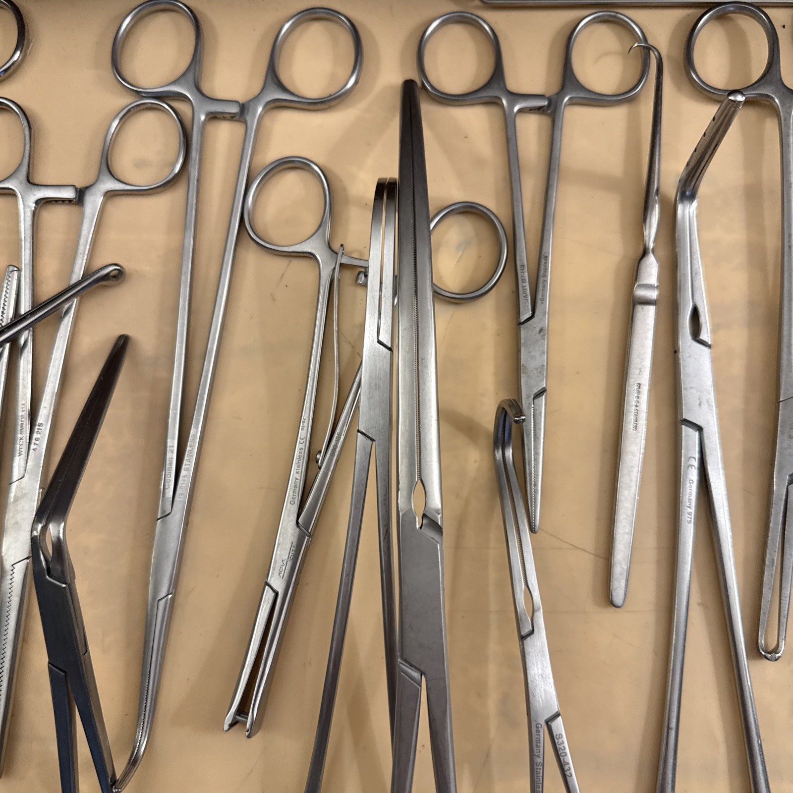 40 Surgical Needle Holder Forceps Various Stainless Curved Straight German