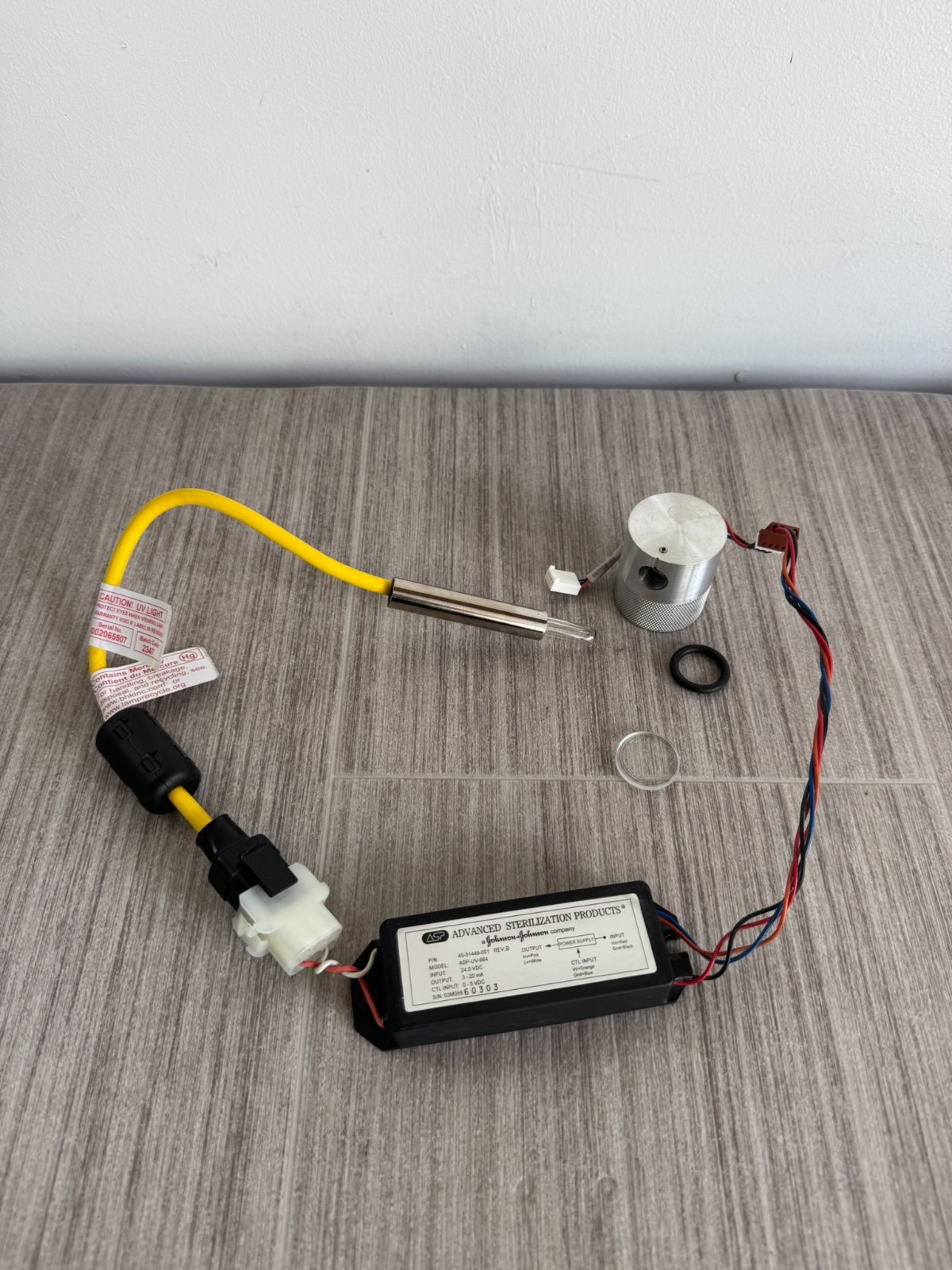 ASP STERRAD NX UV ANALAMP & CONNECTOR 80-8024-18 w/ 40-51449-001 Power Supply