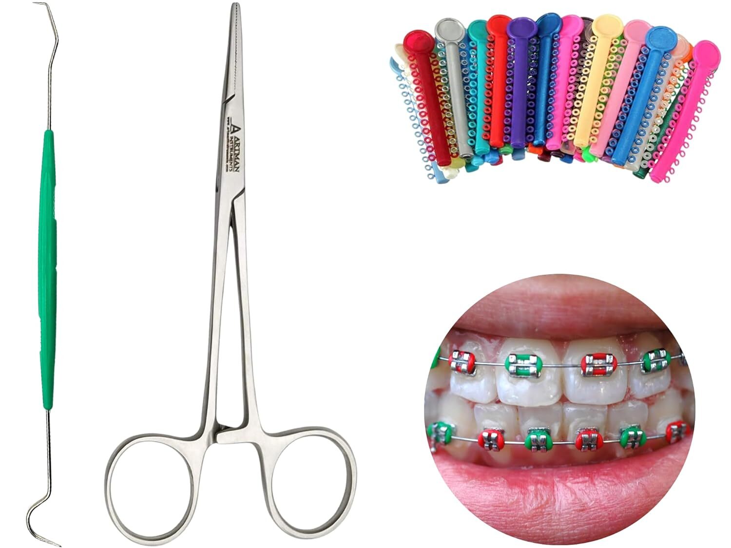 Ligas para Brackets Ortodoncia Dental braces color changing kit orthodontic…