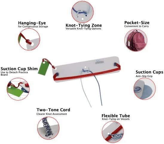 Knot Tying Practice Full KIT Hand Instrument & Depth Ties Stitch Pack NEW2023