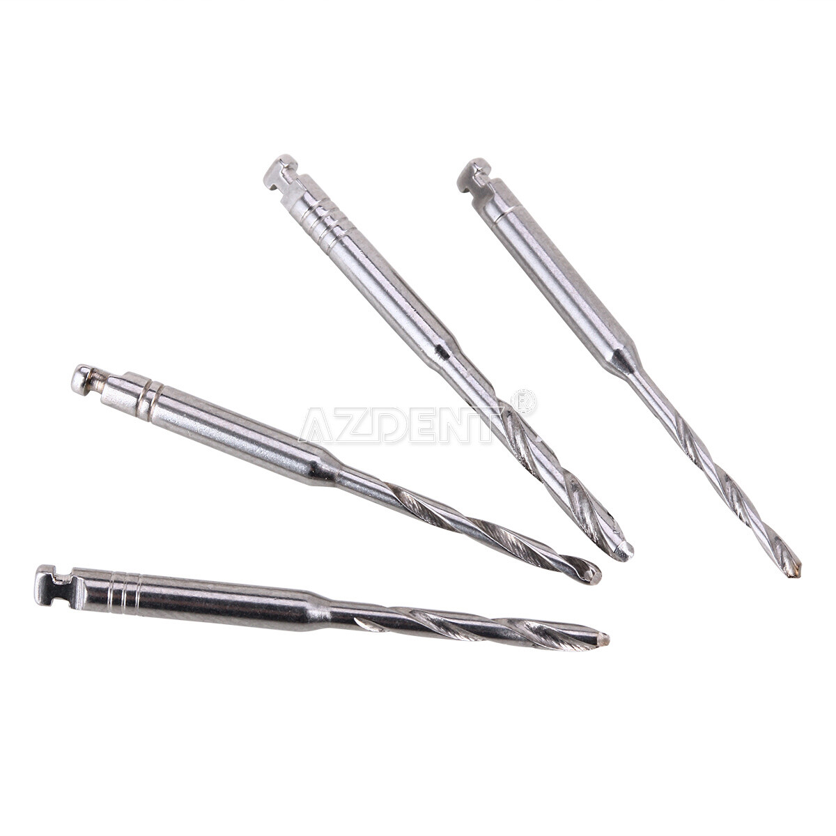 AZDENT Dental AAA Fiber Posts Resin High-intensity Screw Thread Glass & 4 Drills