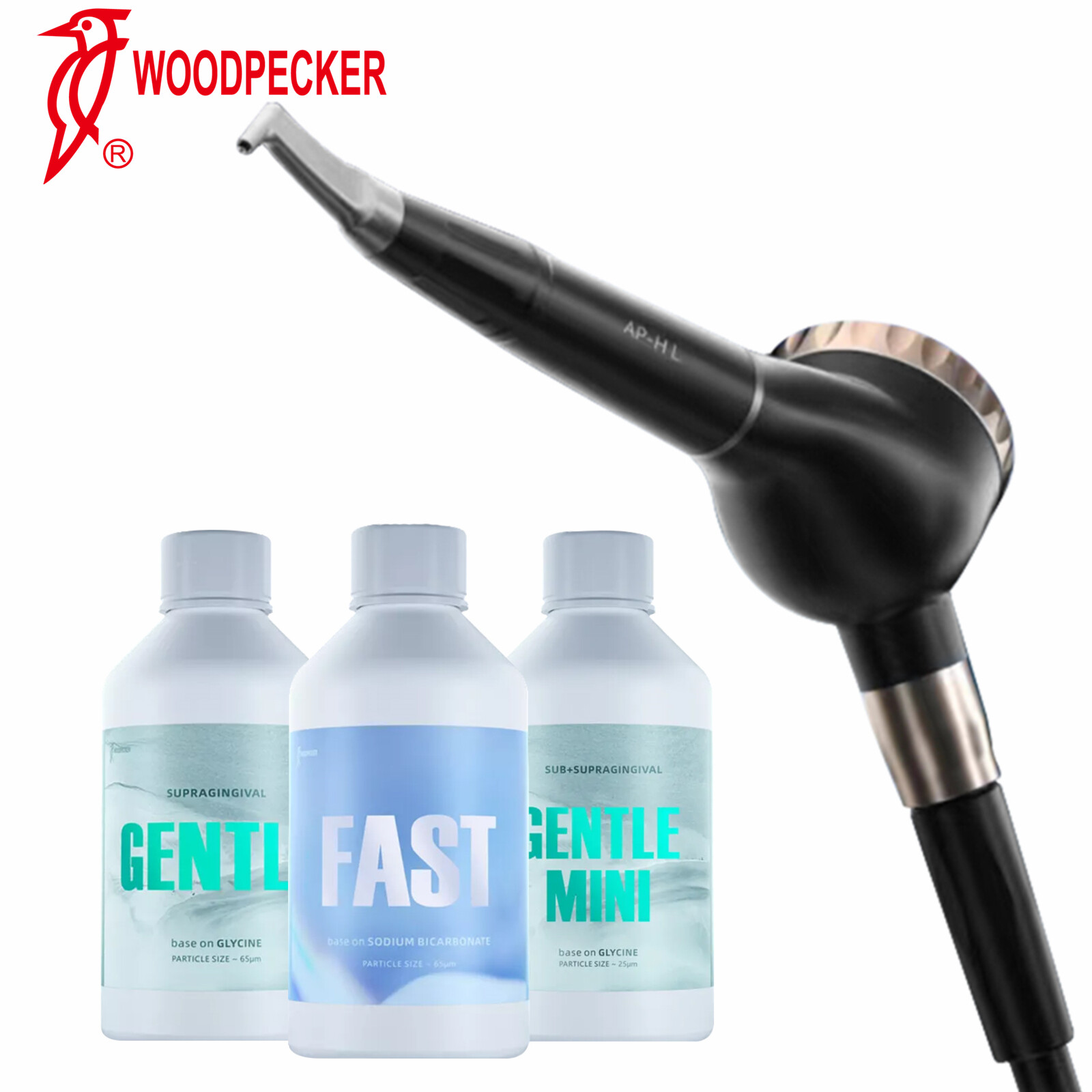 Woodpecker Air Polisher Prophylaxis Powder Gentle Mini, Gentle, Fast for AP-H L