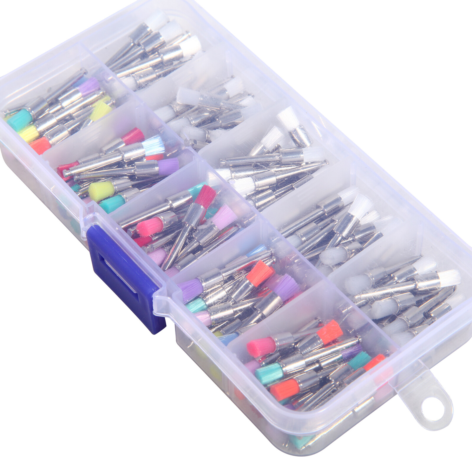 200PCS 10 Mixed Types Dental Prophy Brush Brushes Polishing Polisher Latch WR1
