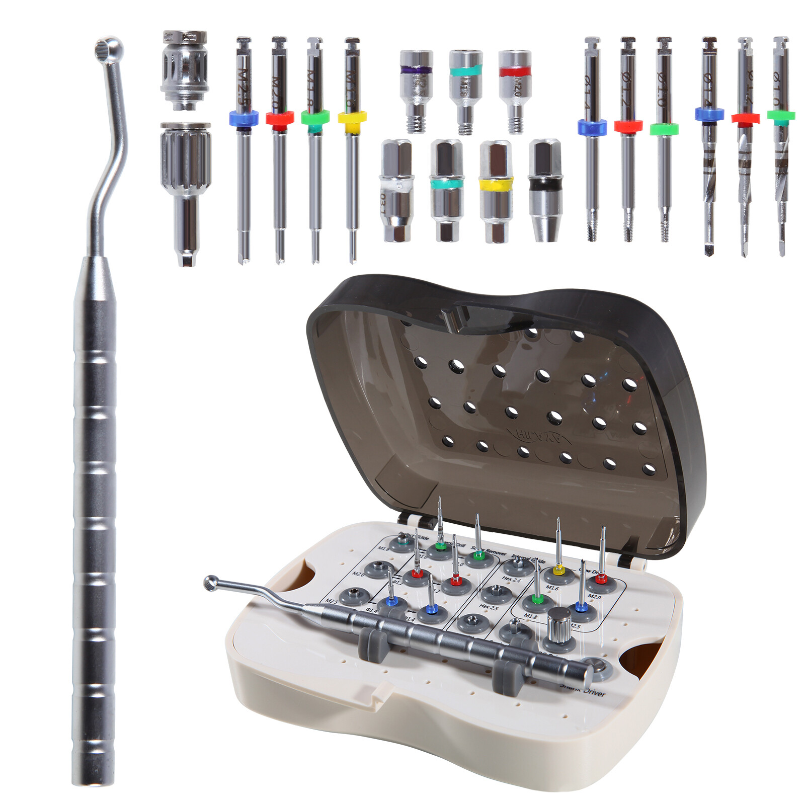 Dental Implant Broken Screw Remover Kit Reverse Drill Guide Driver SR Neobiotech