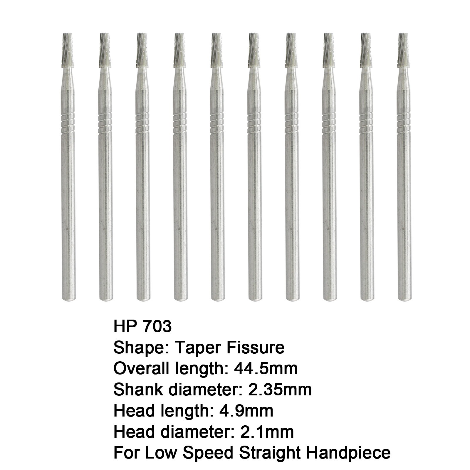 Wave Dental Burs Carbide HP 699 698 702L 703 44.5mm Long Straight Handpiece Bur