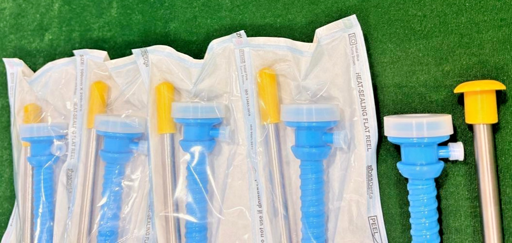 5pc Laparoscopic Disposable Apple Trocar Cannula 10mmx90mm Reusable Instruments