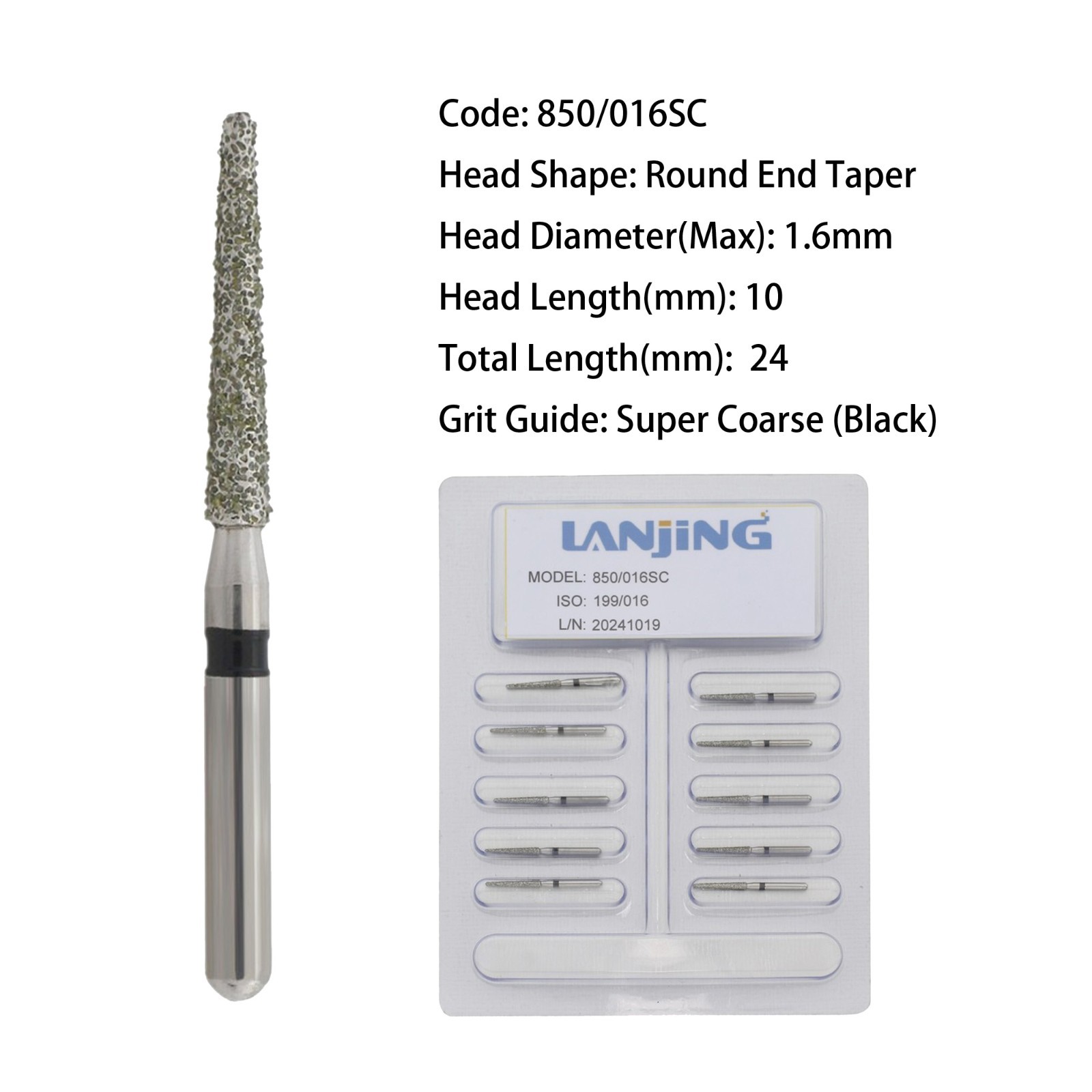 Dental Burs Diamond Egg Football FG Pear Round End Taper Cylinder High Speed 830