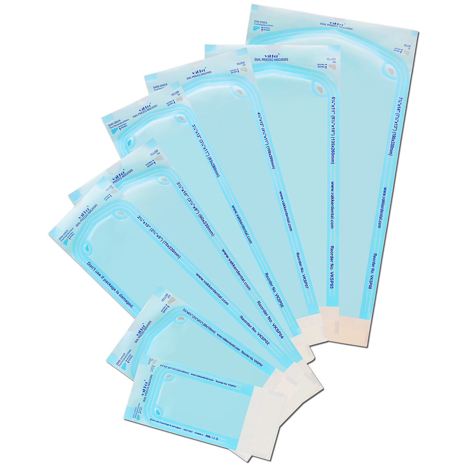 Self Sterilization Pouches Autoclave, Medical Sterilizer Bags Dental Tattoo Nail