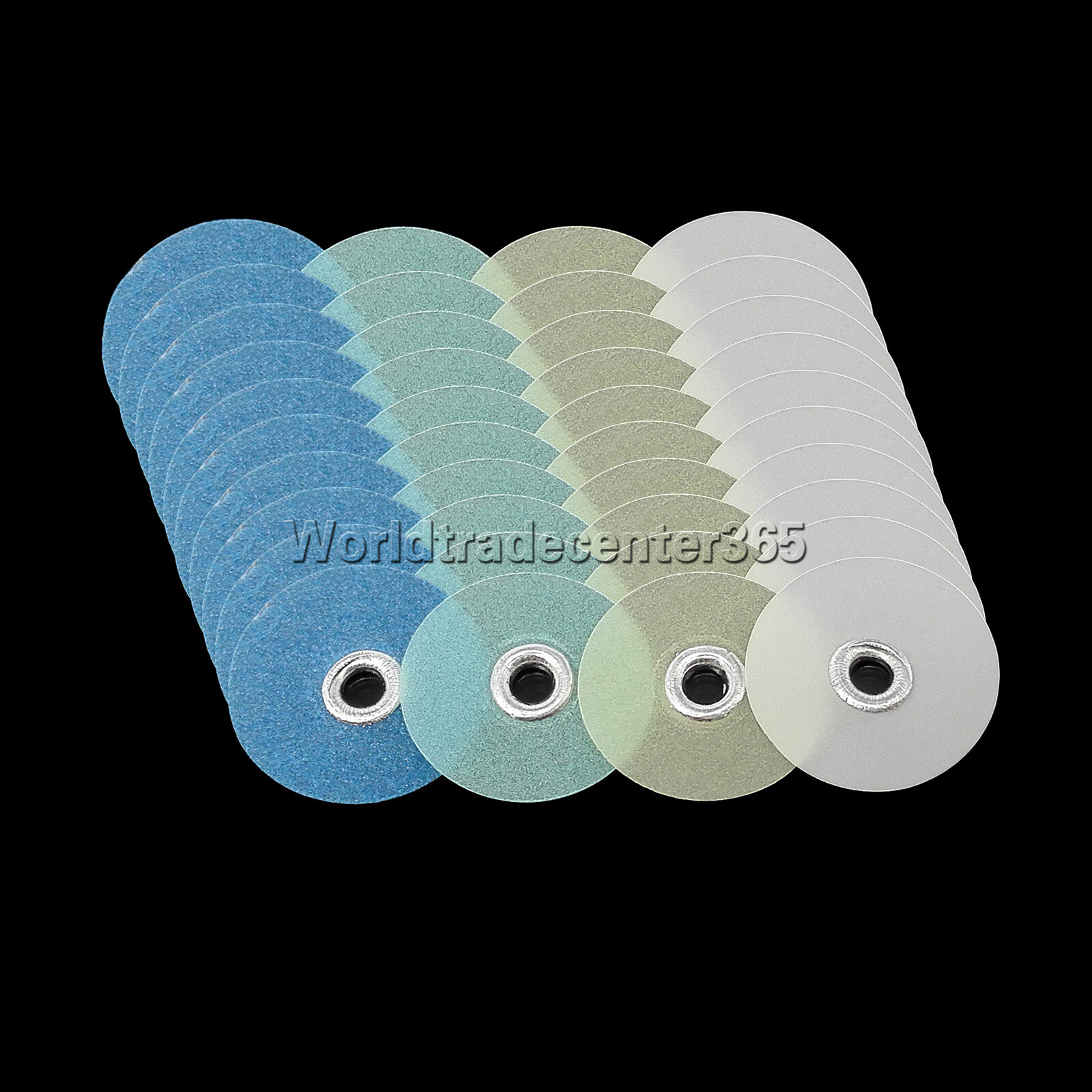100Pcs Dental Composite Finishing Polishing Discs Coarse Fine Medium 14mm Wheel
