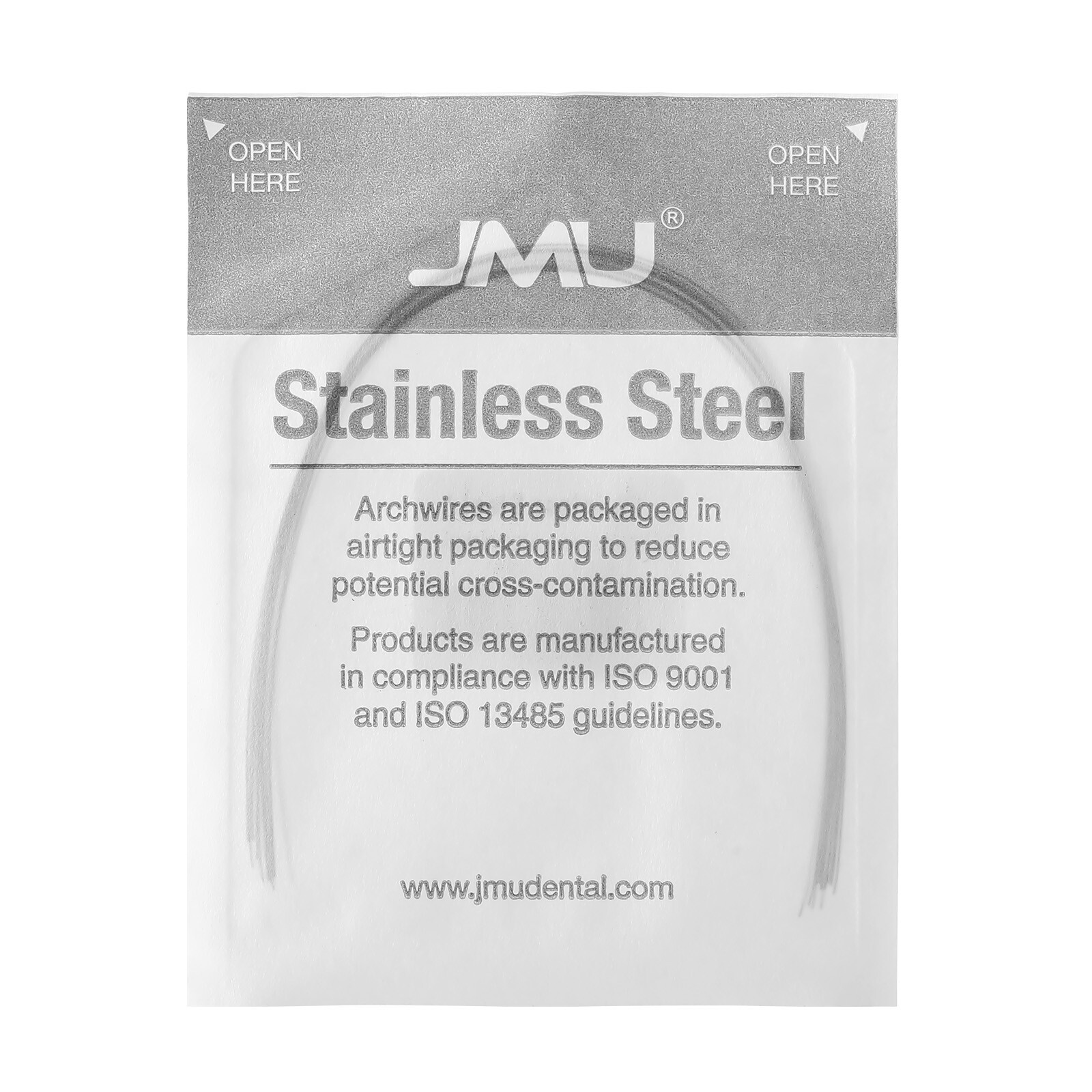 10pc JMU Archwire Expanded Stainless Steel Universal Round/Rectangular Full Size