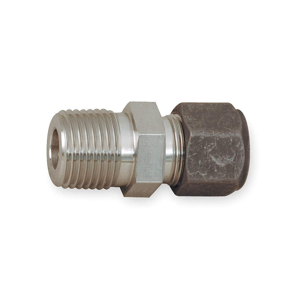 PARKER 8-8 FBZ-SS Connector,316 SS,CPIxM,1/2Inx1/2In 1PZJ3