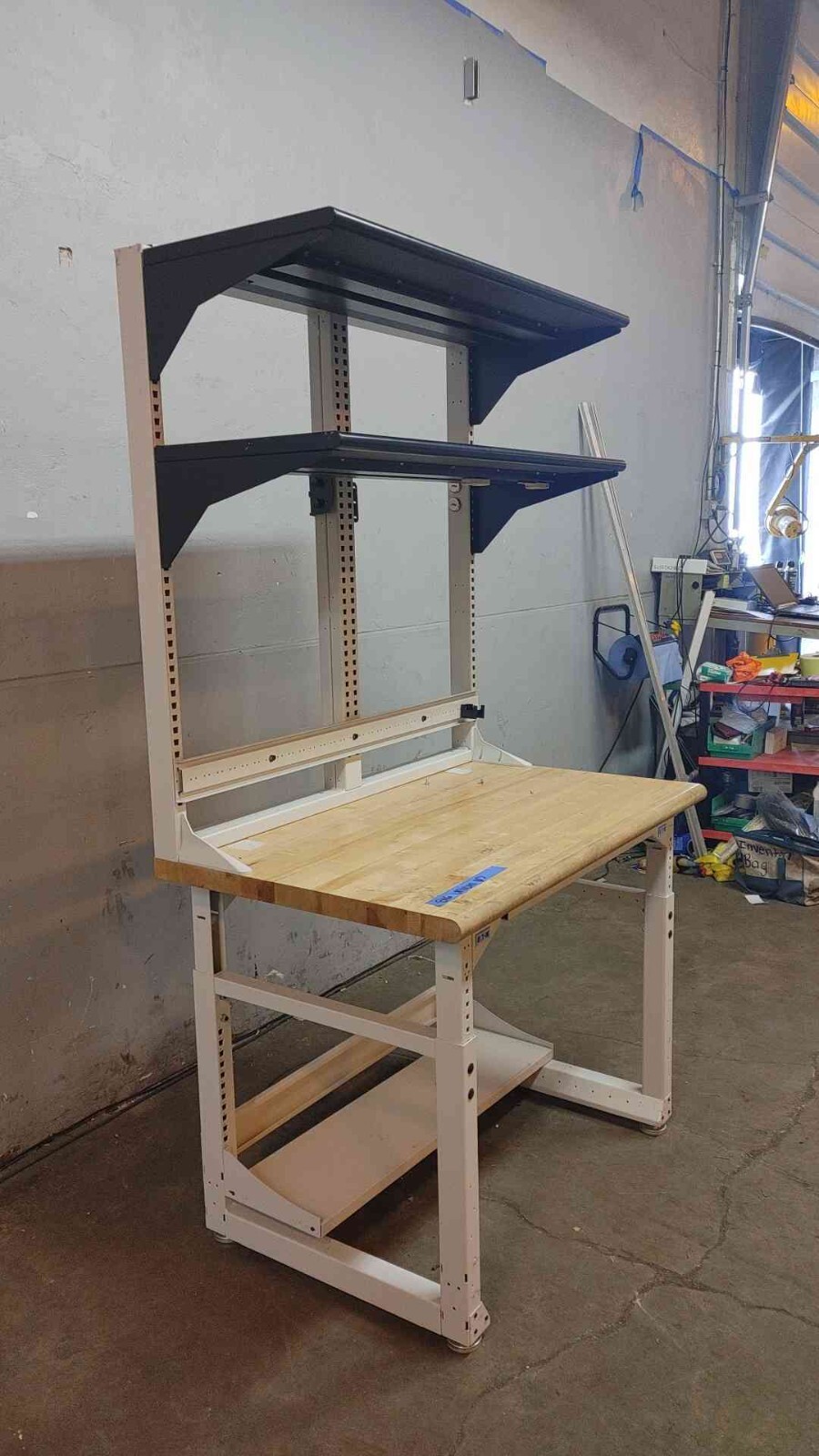 4′ Standing Height Technical Desk with Reagent Shelves(103876)