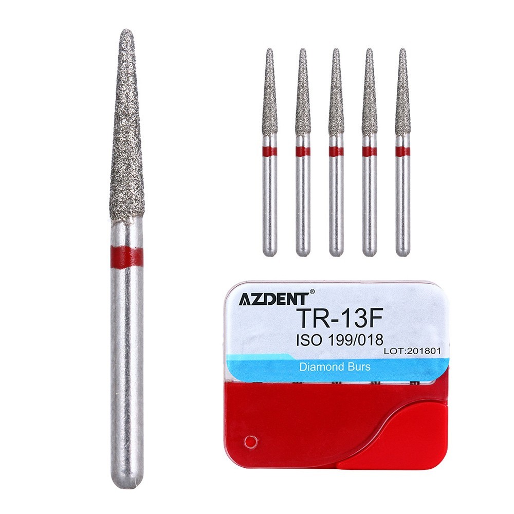 100Pcs/20Box AZDENT Dental Diamond Burs For High Speed Handpiece FG 1.6mm