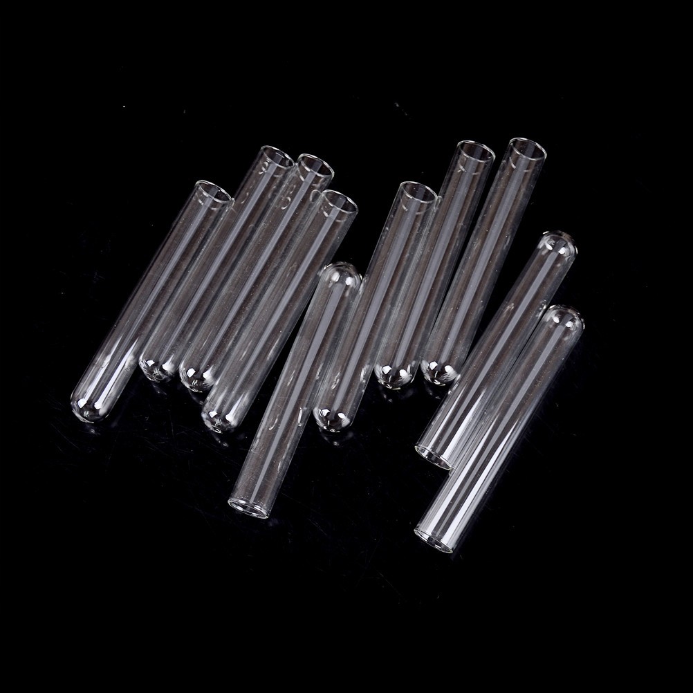 10Pcs 15*100 mm Glass Blowing Tubes 4 Inch Long Thick Wall Test TubODYCHA.sh