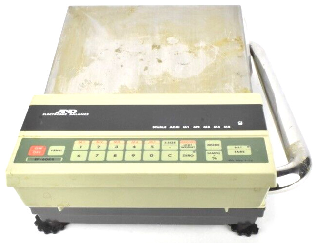A&D Limited EP-60KB Electronic Platform Balance Scale – 60,000 Gram +/- 1 Gram