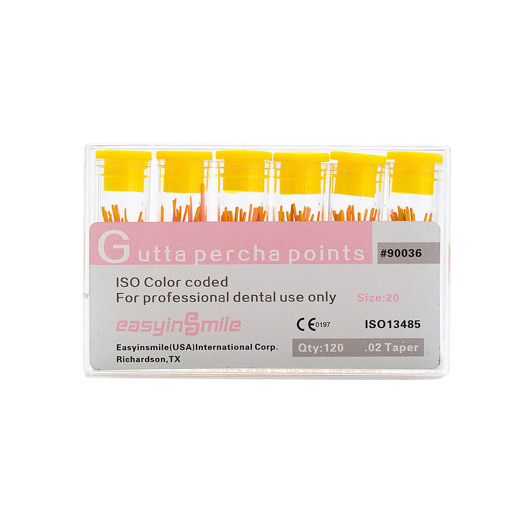 Dental Endo Gutta Percha Points Root Canal Filling Material Taper 02/04/06 15-40