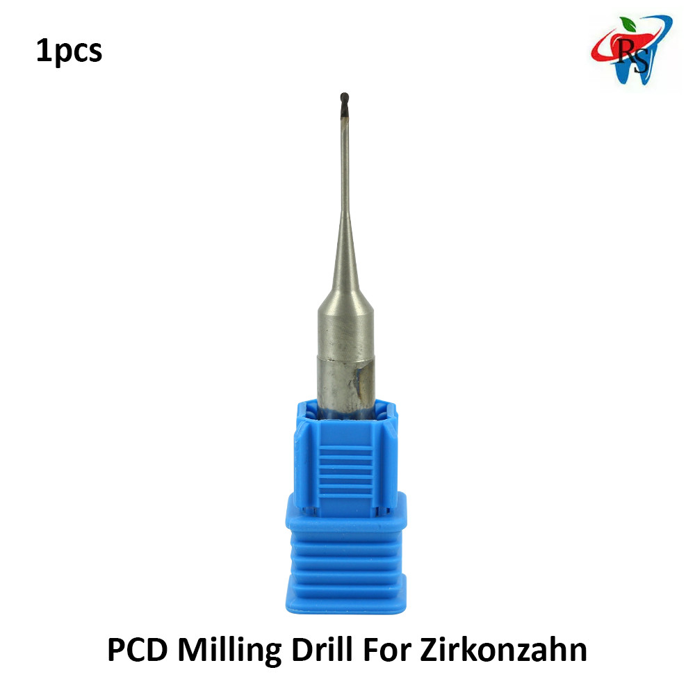 Dental Lab Telcon PCD Milling Drill For Zirkonzahn CAD/CAM Ø1.0mm X 2.0mm