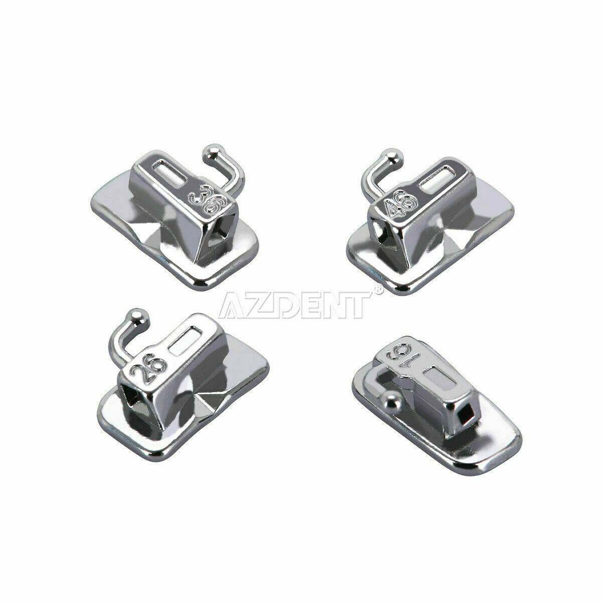 Dental Orthodontic MIM Self-Ligating Brackets Braces Mini Roth .022 Hooks 345