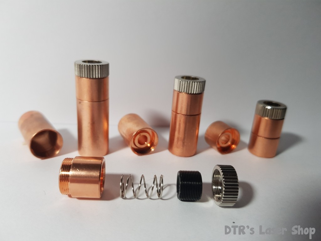 12mm Copper Laser Diode Mount Blank Modules – 3.8mm – 5.6mm – 9mm – DTR-CLMV5-12