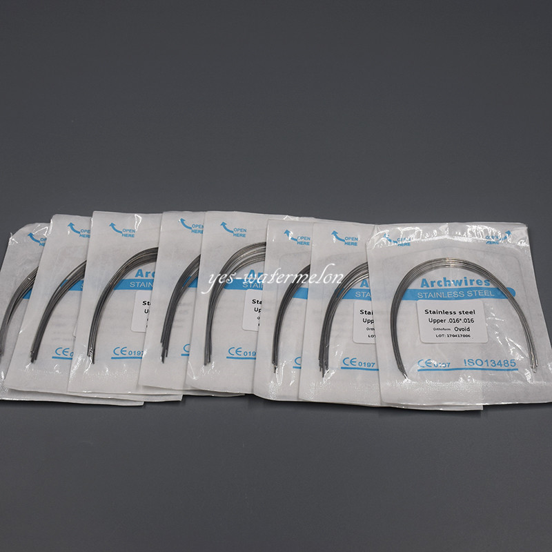 20 Bags Dental Orthodontic Stainless Steel Rectangular Arch Wire Ovoid All Sizes