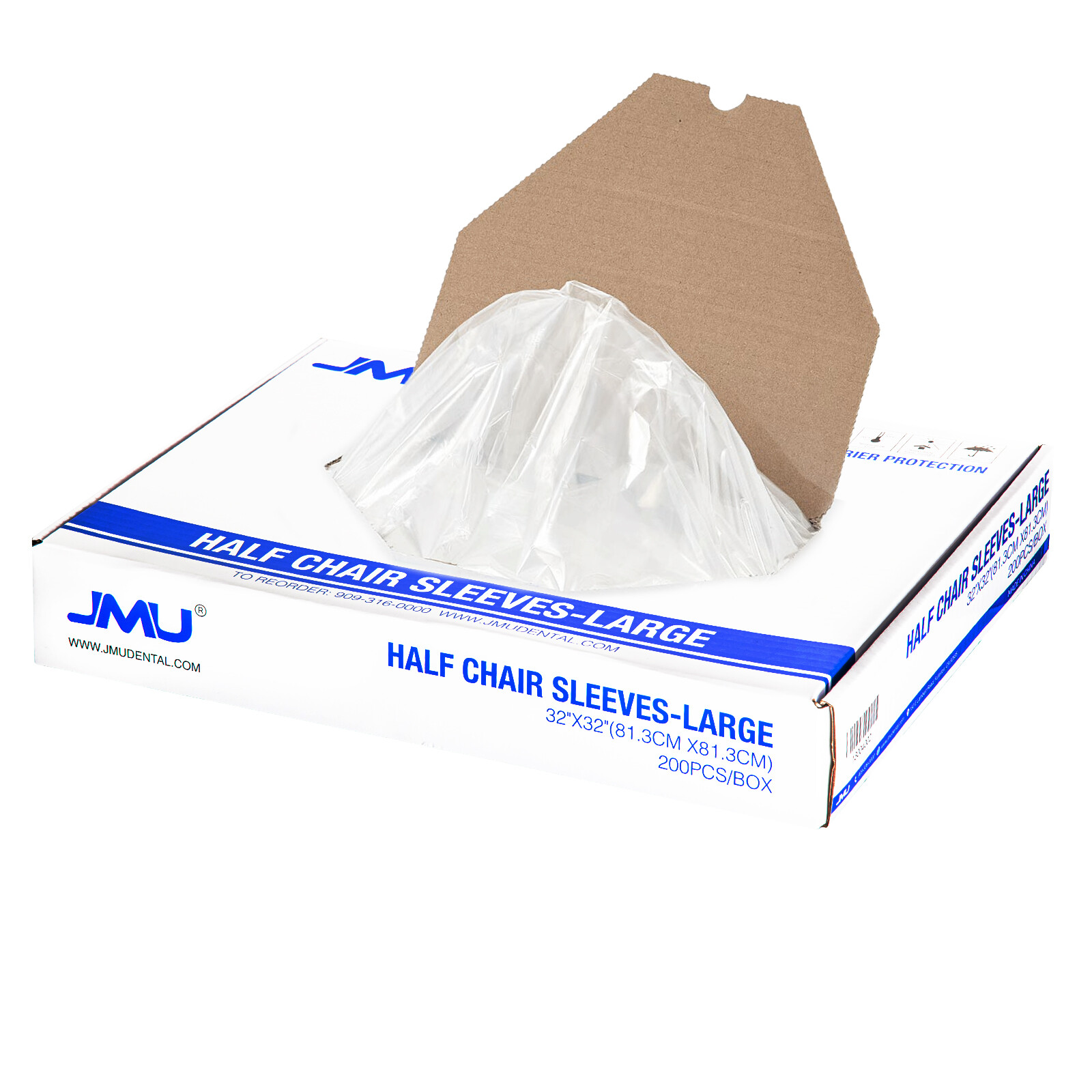 3Box Dental Half Chair Cover Sleeve 32″x32″ Disposable Chair Protector