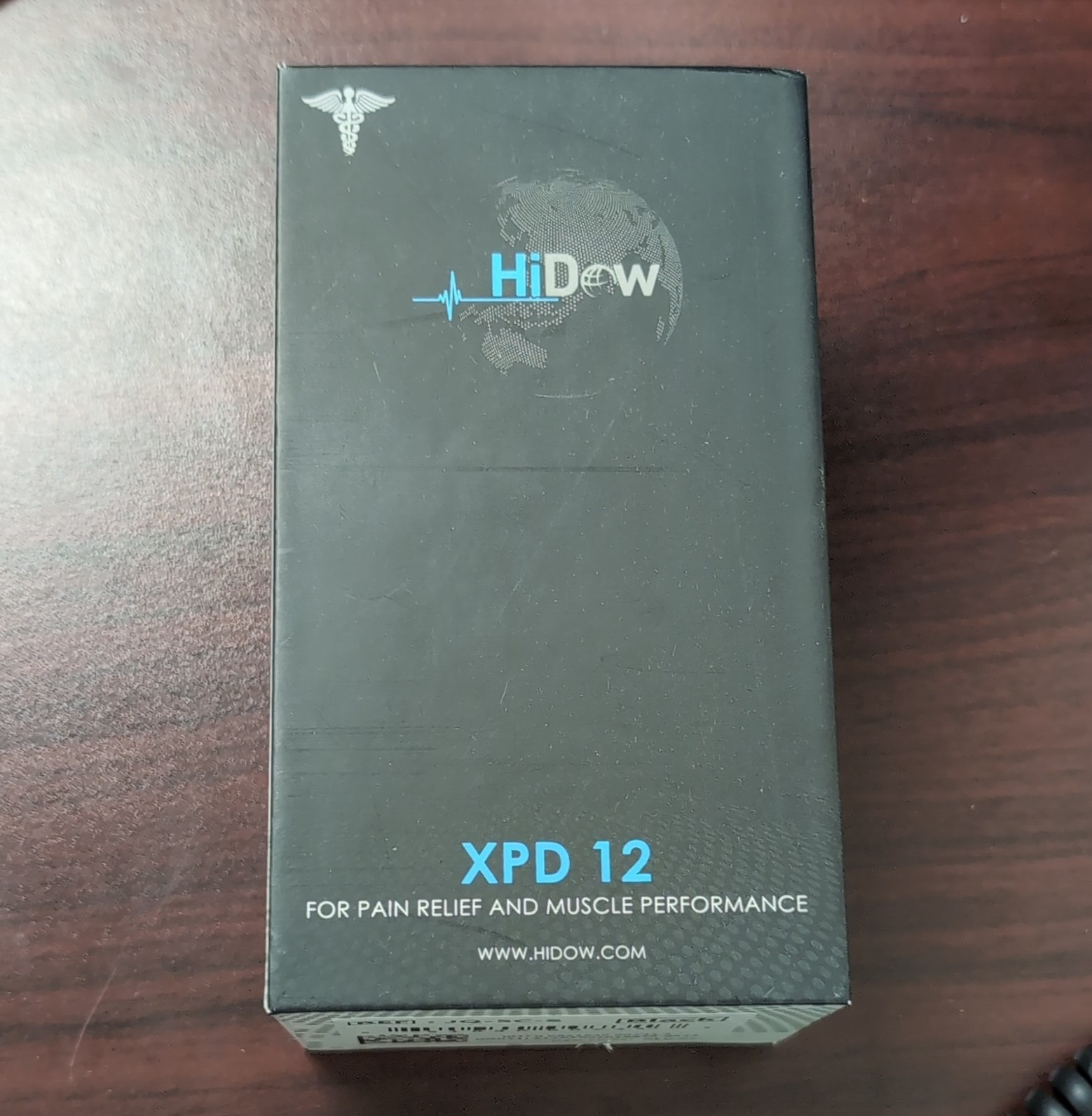 HiDow XPD 12 TENS/EMS Unit 2-Channel Handheld Pain Relief Device Black