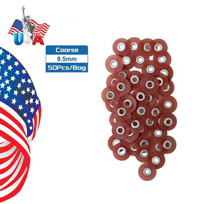 Dental Soflex discs Coarse Composite Finishing Polishing Discs 9.5mm 50pcs/pack