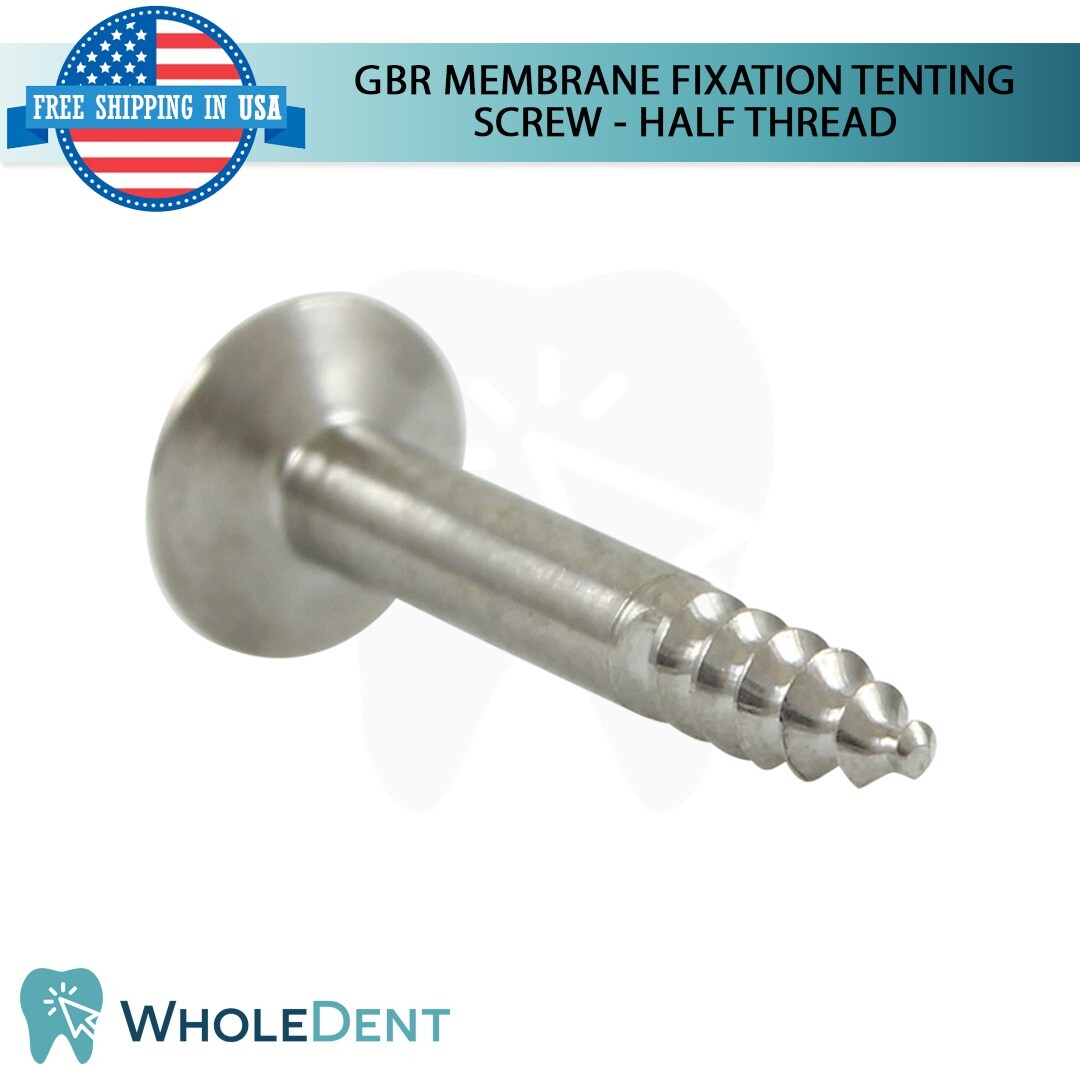 5x GBR Titanium Half Thread Tenting Screw Membrane Fixation Dental