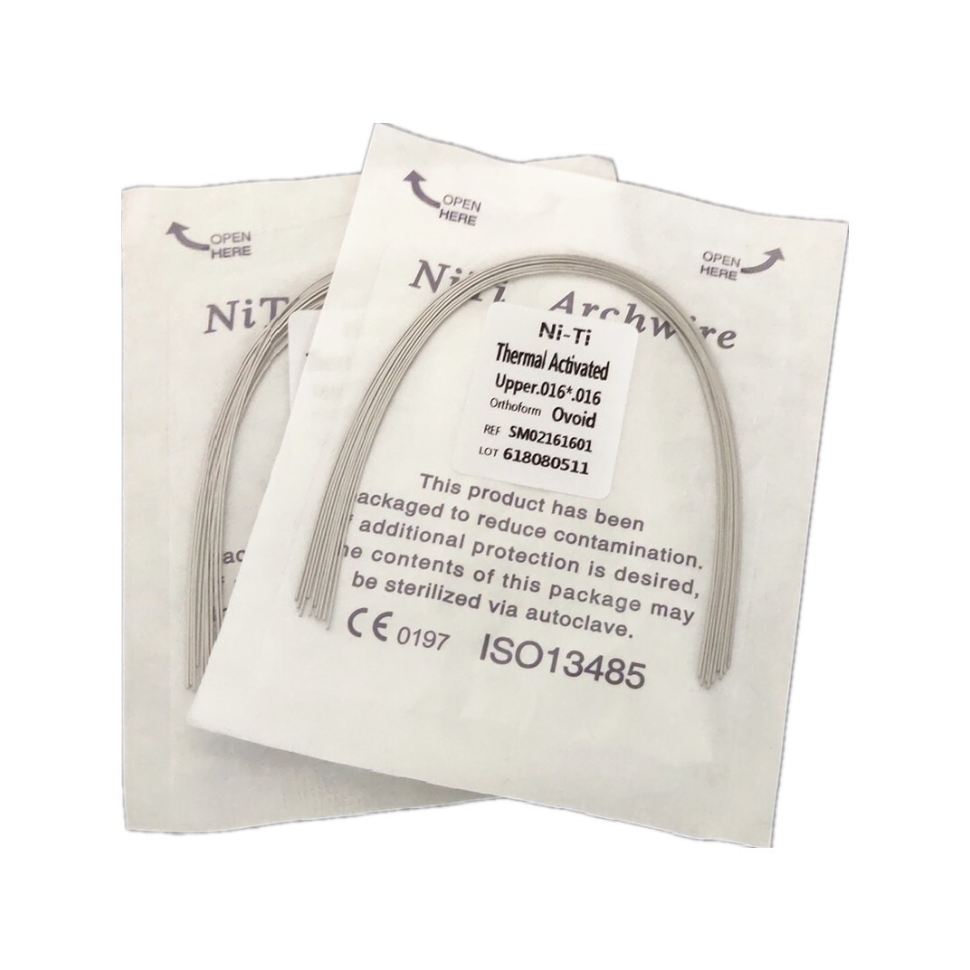 Alambre de Arco Rectangular Niti Activado Térmicamente para Ortodoncia Dental To