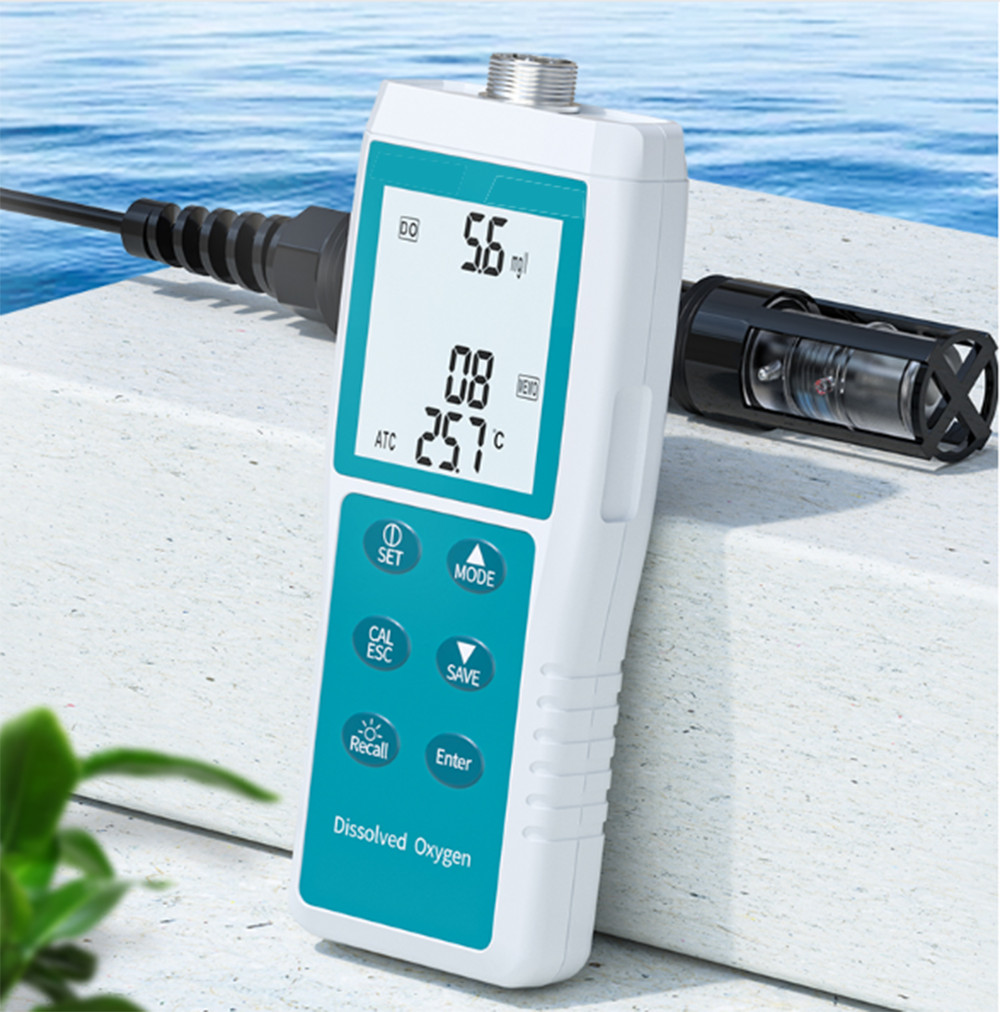 Dissolved Oxygen Meter with Range 0.0~30.0(mg/L)/0.0~199.9% Resolution 0.1mg/L