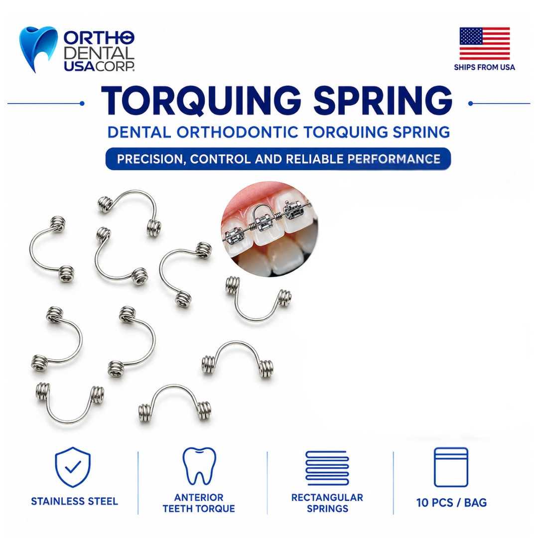 10pcs Dental Orthodontic Torquing Spring Stainless Steel Anterior Torque USA
